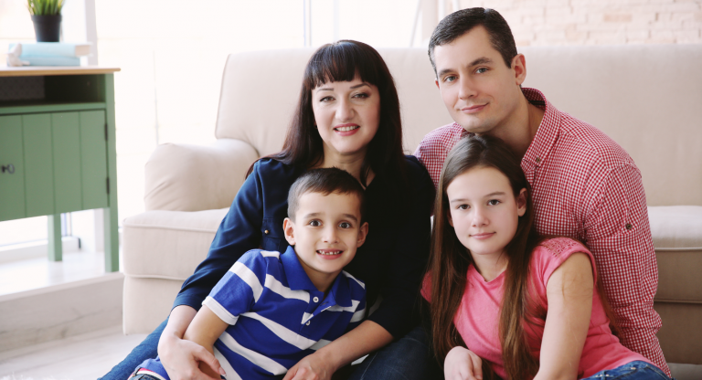 Family Portrait Indoors
